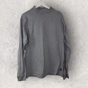 Cathartt Gray Mock Neck Long Sleeve Shirt